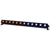 ADJ AMUBL12H UBL12H RGBAL+UV Linear Light Bar with Diffusion Filter (12 LEDs)