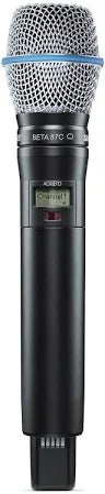 Shure ADX2FD/B87C Handheld Wireless Microphone Transmitter (G57: 470–616 MHz)