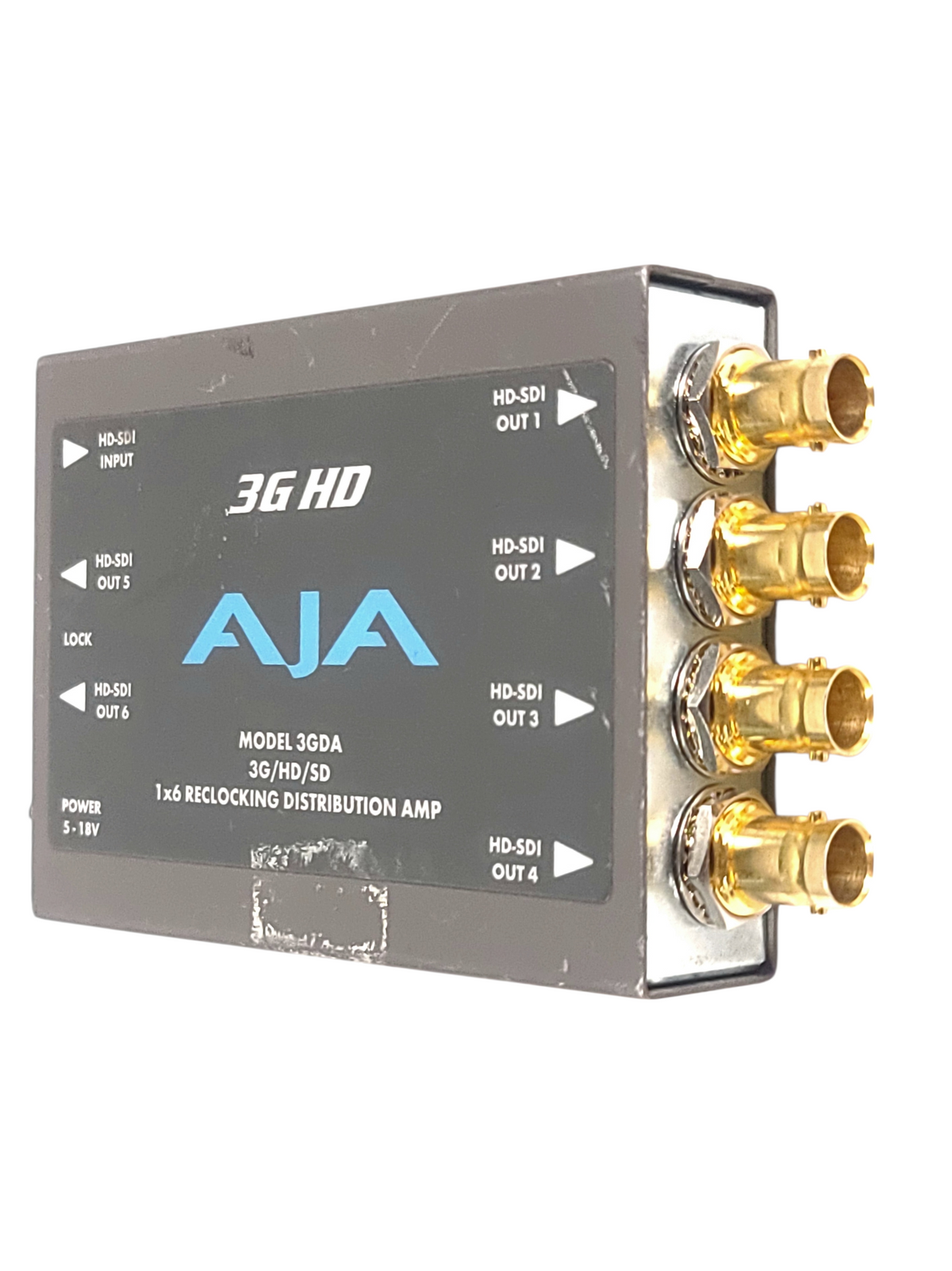 AJA 3GDA 1x6 3G/HD/SD Reclocking Distribution Amplifier
