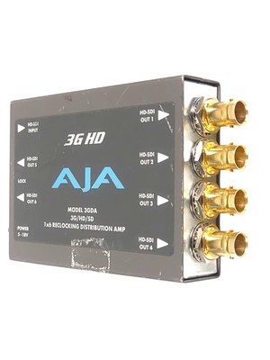 AJA 3GDA 1x6 3G/HD/SD Reclocking Distribution Amplifier