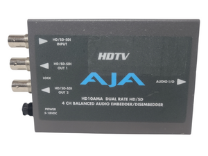AJA HD10AMA Dual Rate HD/SD 4 Channel Balanced Audio Embedder/Disembedder