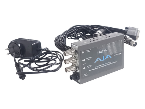AJA HD10AMA Dual Rate HD/SD 4 Channel Balanced Audio Embedder/Disembedder