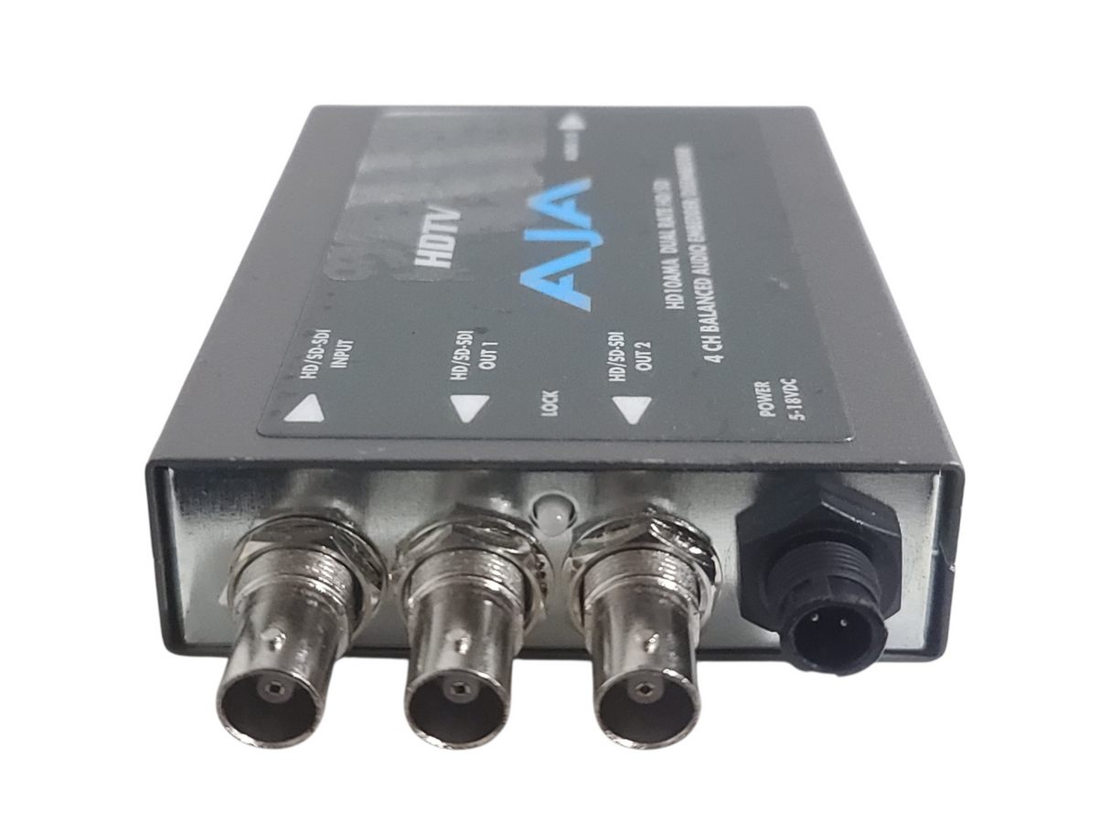 AJA HD10AMA Dual Rate HD/SD 4 Channel Balanced Audio Embedder/Disembedder