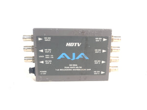 AJA HD10DA Dual Rate HD/SD 1x6 Reclocking Distribution Amp - NO PSU