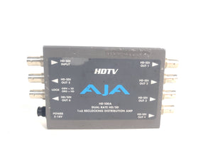 AJA HD10DA Dual Rate HD/SD 1x6 Reclocking Distribution Amp - NO PSU