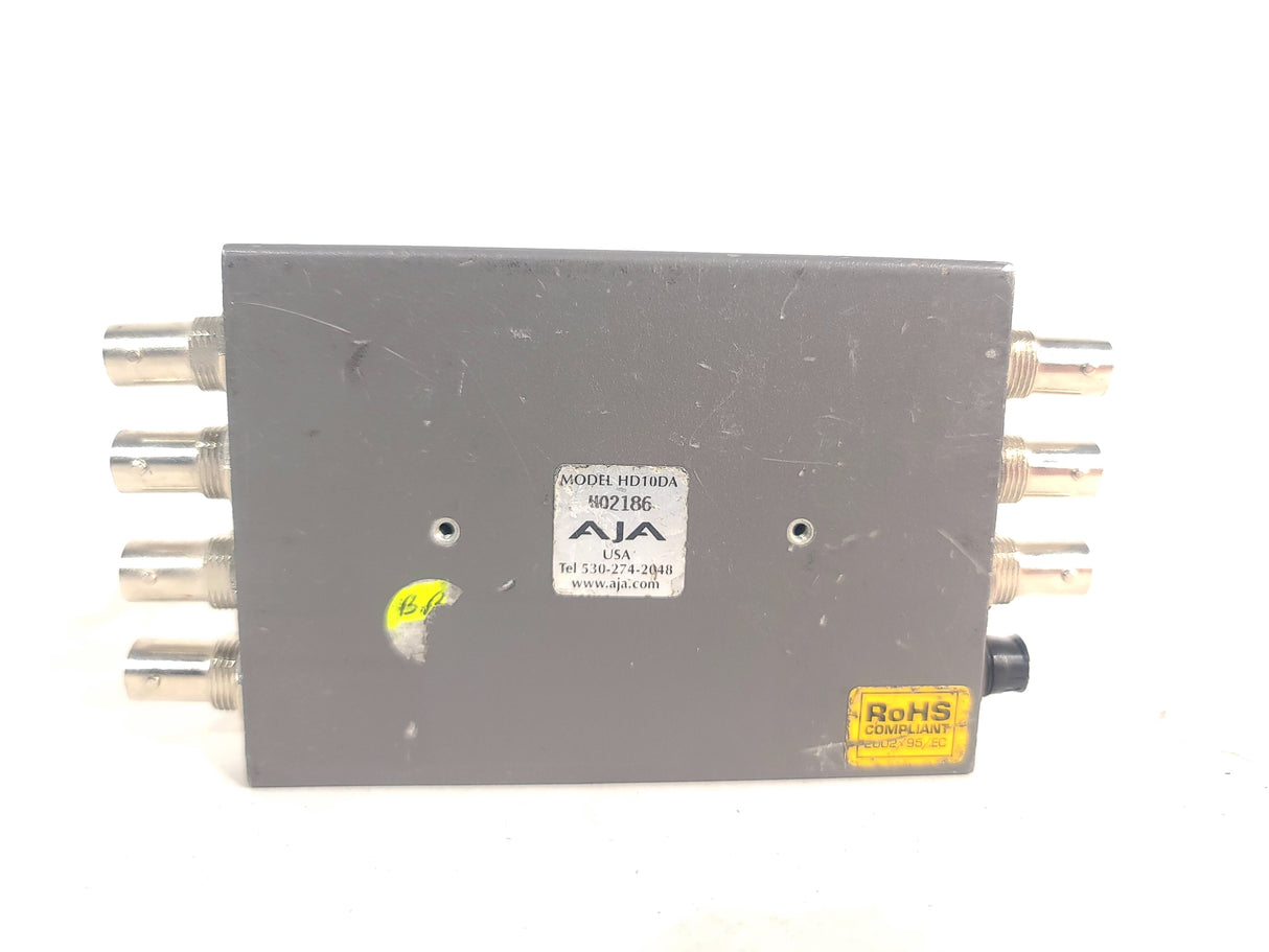 AJA HD10DA Dual Rate HD/SD 1x6 Reclocking Distribution Amp - NO PSU