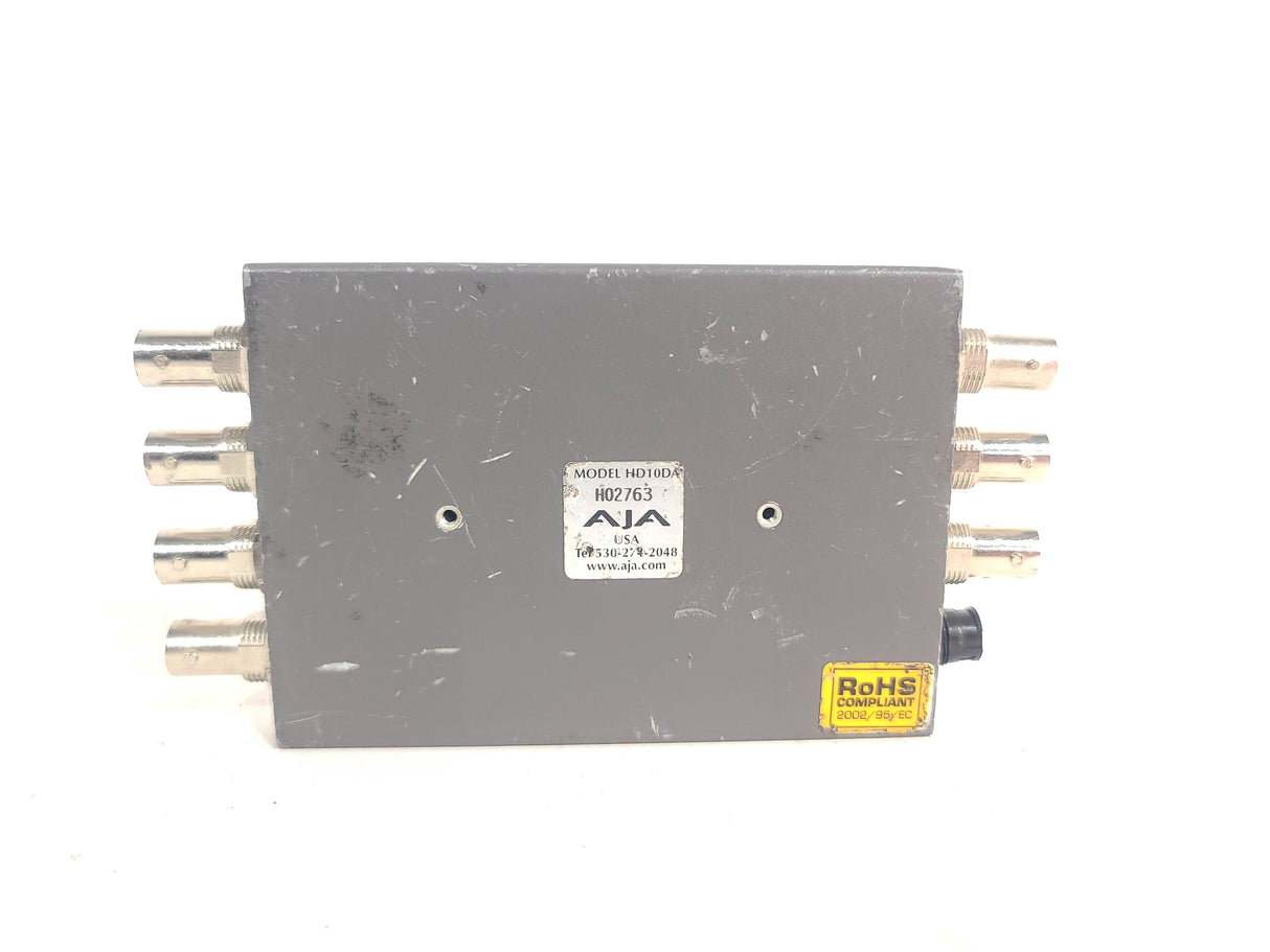 AJA HD10DA Dual Rate HD/SD 1x6 Reclocking Distribution Amp - NO PSU