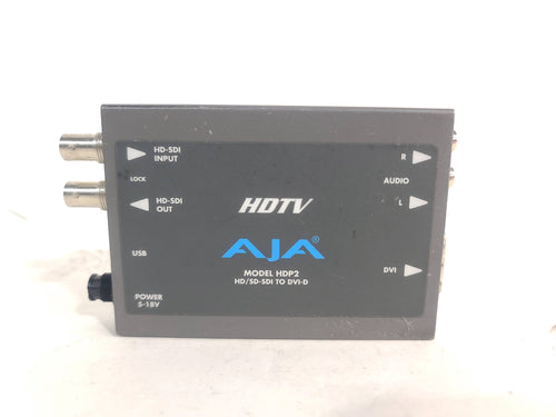 AJA HDP2 HD/SD-SDI to DVI-D & Audio Converter