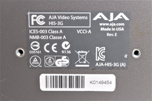 AJA Hi5-3G 3G/Dual Link/HD-SD-SDI to HDMI Converter and (2) Coaxial Cables (NO PSU)