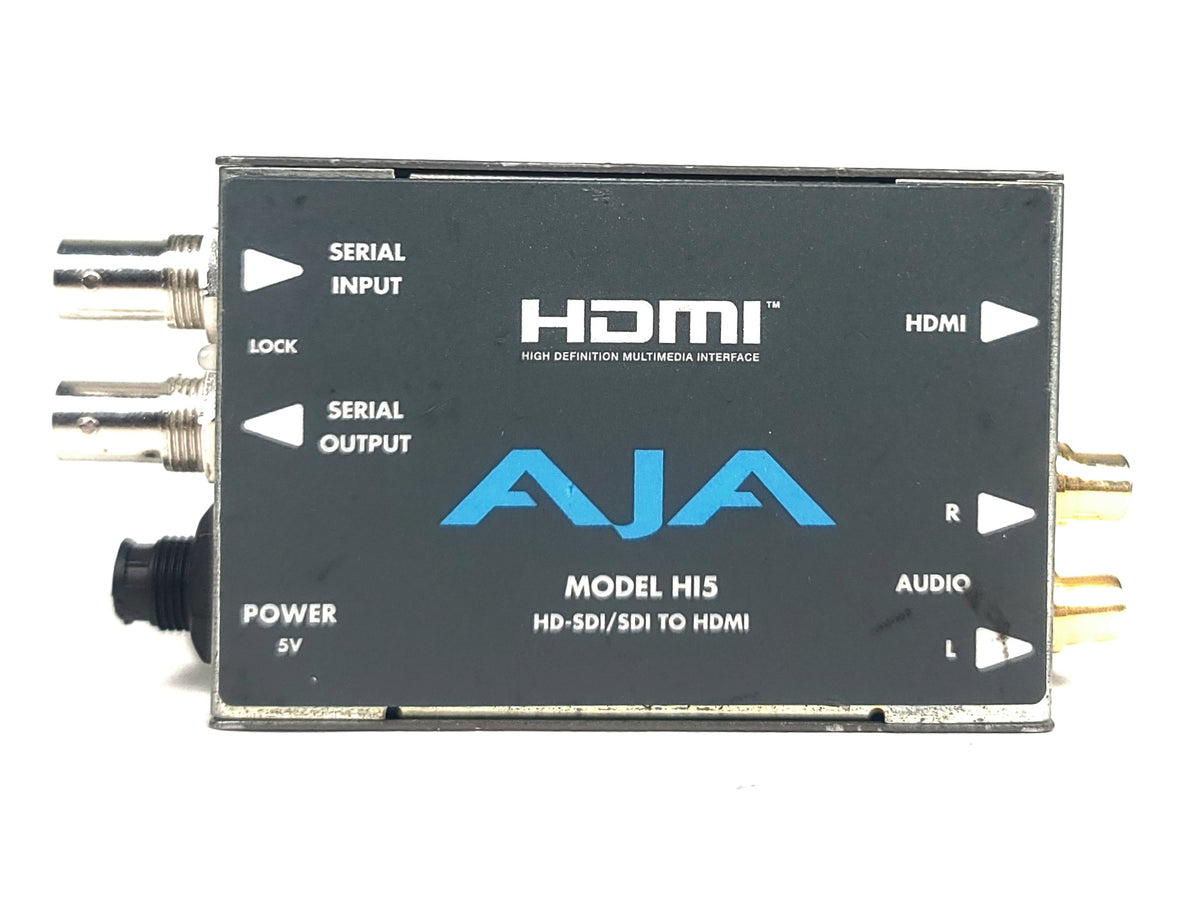 AJA Hi5 HD-SDI/SDI to HDMI Video and Audio Converter w/ PSU