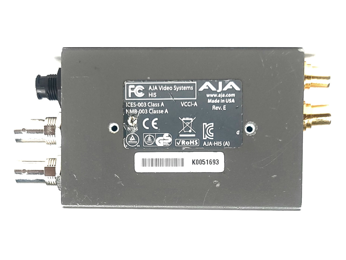 AJA Hi5 HD-SDI/SDI to HDMI Video and Audio Converter w/ PSU