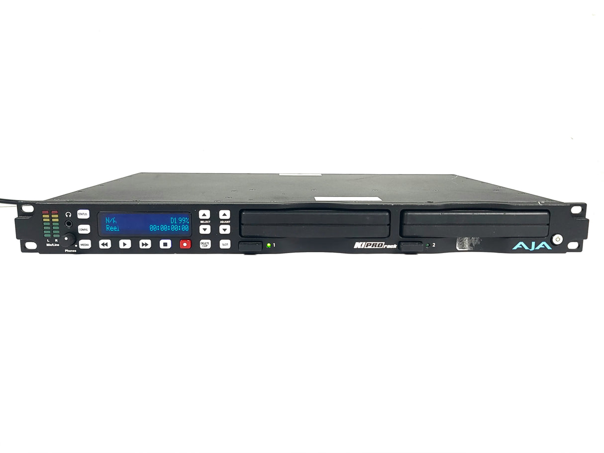 AJA Ki Pro Rack File Based 1RU Recorder and Player w/ (2) AJA 512GB KiStor Solid State Drives