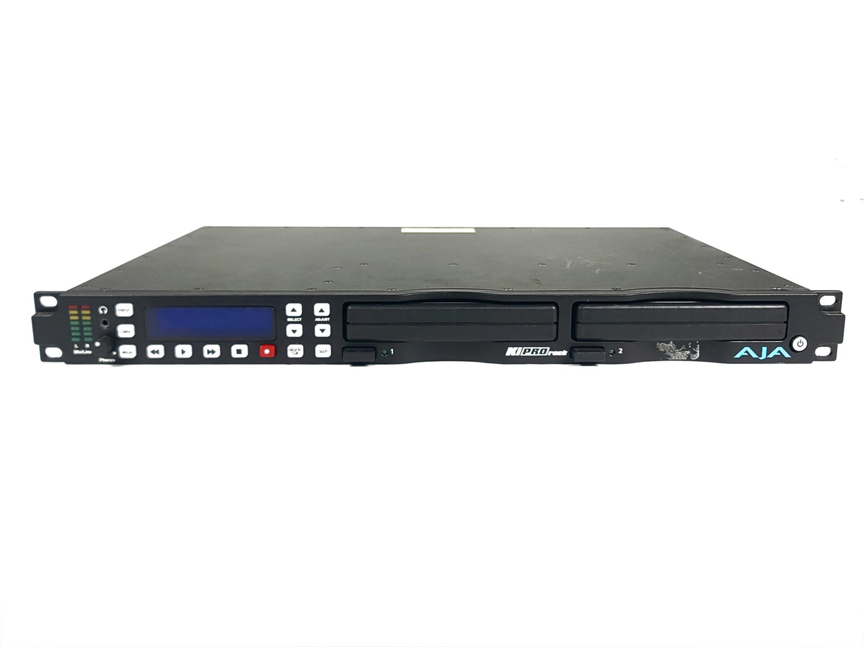 AJA Ki Pro Rack File Based 1RU Recorder and Player w/ (2) AJA 512GB KiStor Solid State Drives