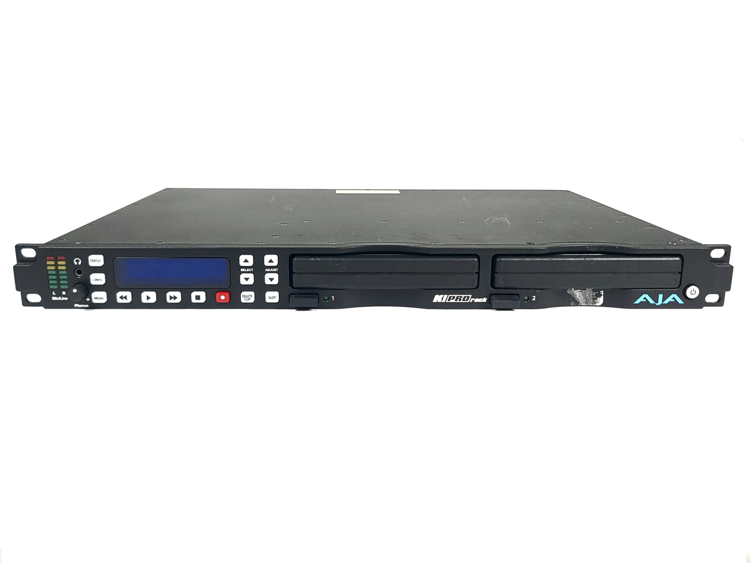 AJA Ki Pro Rack File Based 1RU Recorder and Player w/ (2) AJA 512GB KiStor Solid State Drives