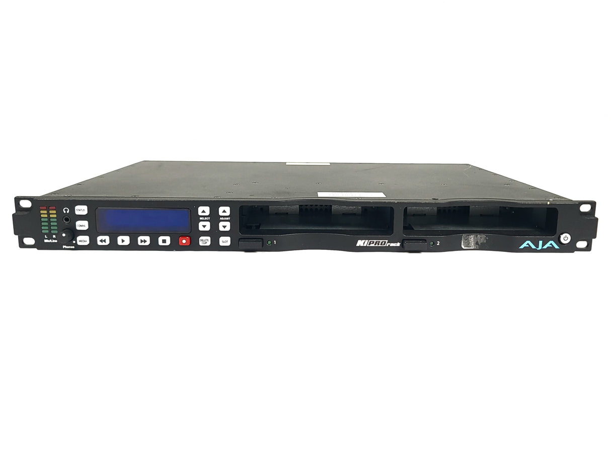 AJA Ki Pro Rack File Based 1RU Recorder and Player w/ (2) AJA 512GB KiStor Solid State Drives