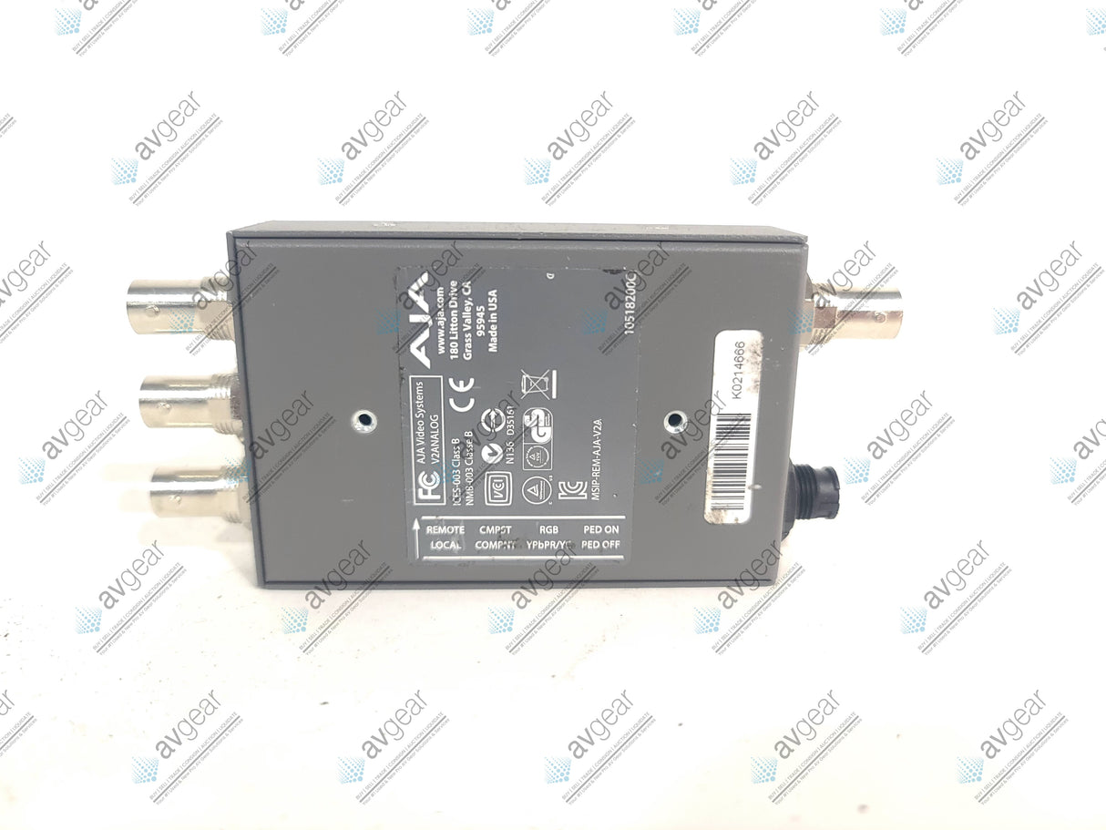 AJA V2Analog HD/SD-SDI to Analog Mini-Converter