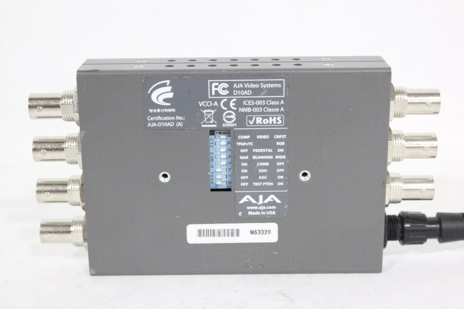 AJA D10AD Component/Composite Analog To SDI Converter