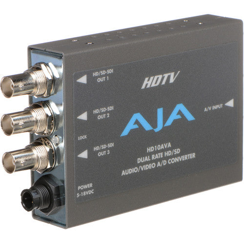 AJA HD10AVA HD/SD Analog and Digital Audio/Video Mini-Converter