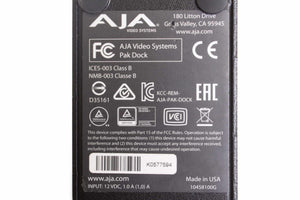 AJA PAK-DOCK-R0 High Speed Pak Media Reader