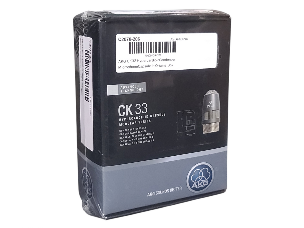 AKG CK33 Hypercardioid Condenser Microphone Capsule in Original Box
