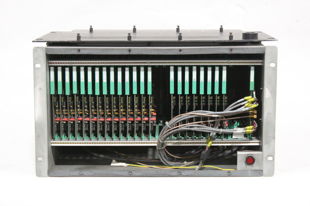 AMS NEVE 27 Slot Rack with (14) SCN802-110 Cards, (8) SCN802-111 Cards and (1)SUN820-213 Cards