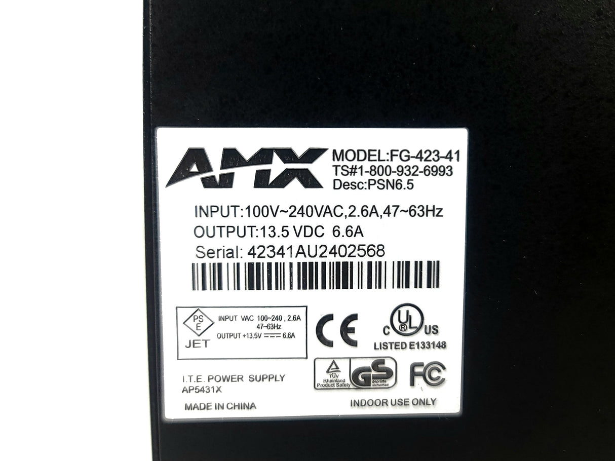 AMX APS95 Power Supply w/AC Cable