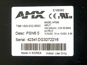 AMX APS95 Power Supply w/AC Cable