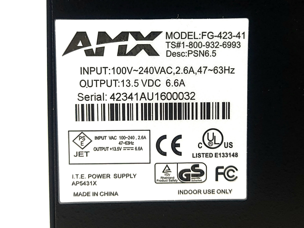 AMX APS95 Power Supply w/AC Cable