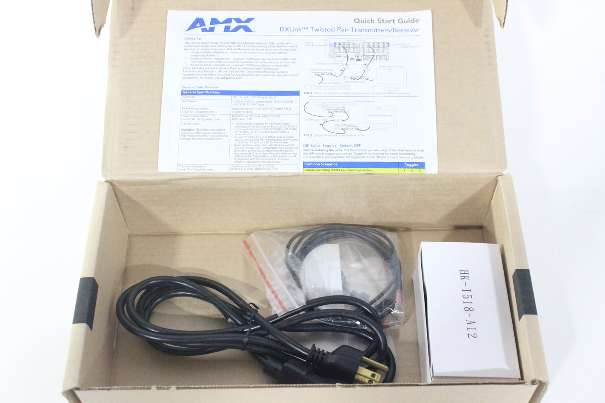 AMX HDMI-RX DXLink Twisted Pair Transmitter/Receiver
