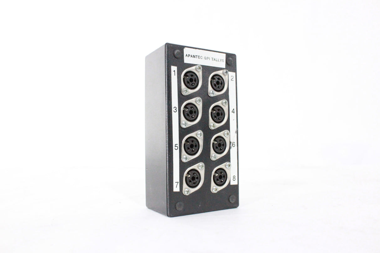 APANTAC GPI TALLY (8) INPUT PIN OUTLET W/MONITOR CONNECTION