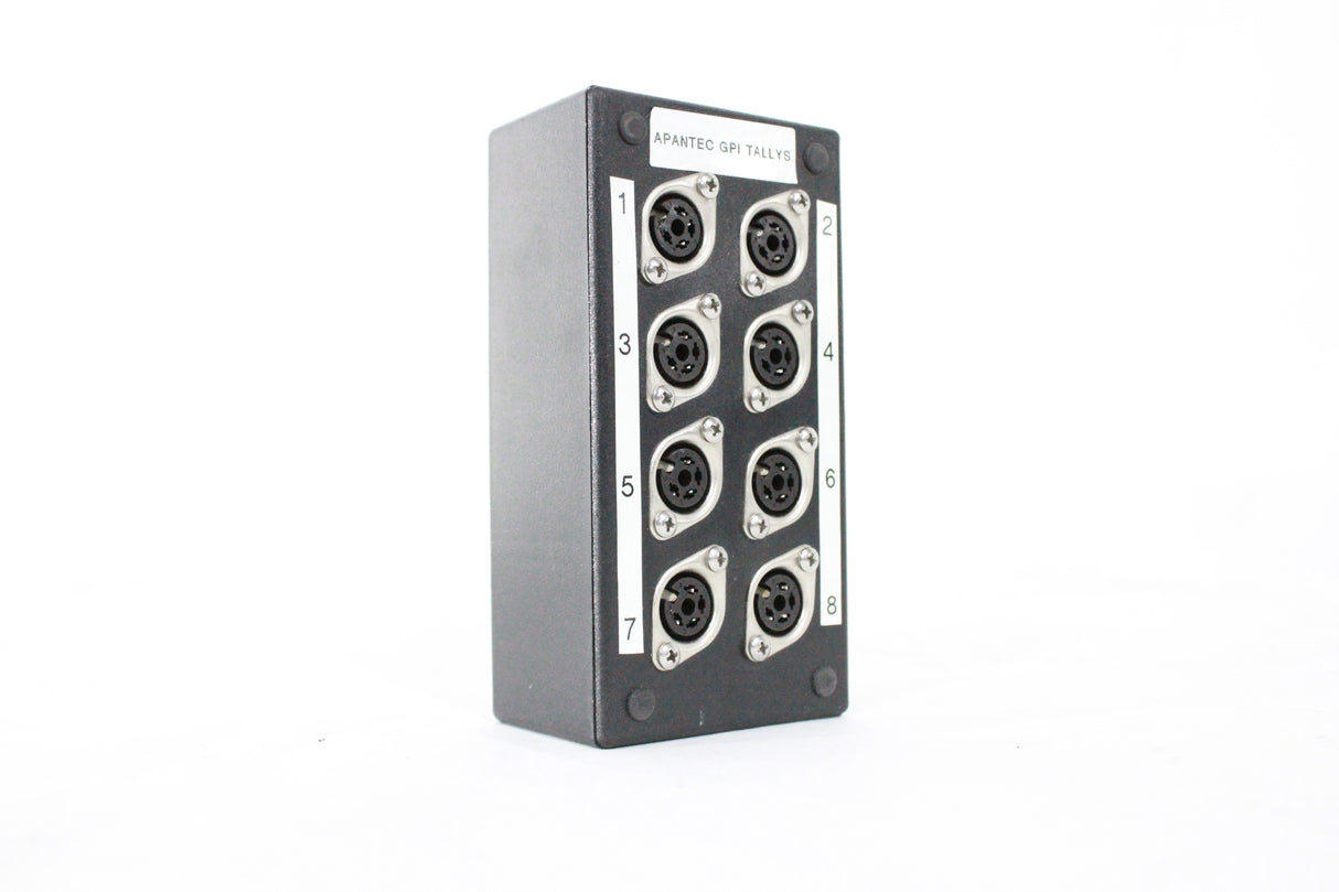 APANTAC GPI TALLY (8) INPUT PIN OUTLET W/MONITOR CONNECTION