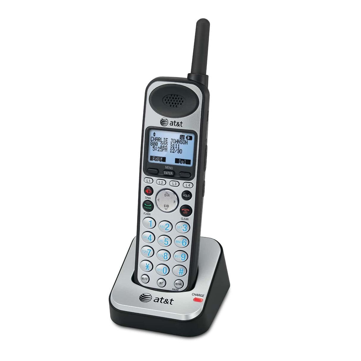 AT&T SB67108 SynJ 4-line DECT 6.0 Cordless Handset w/ 3-Way Conferencing - 2