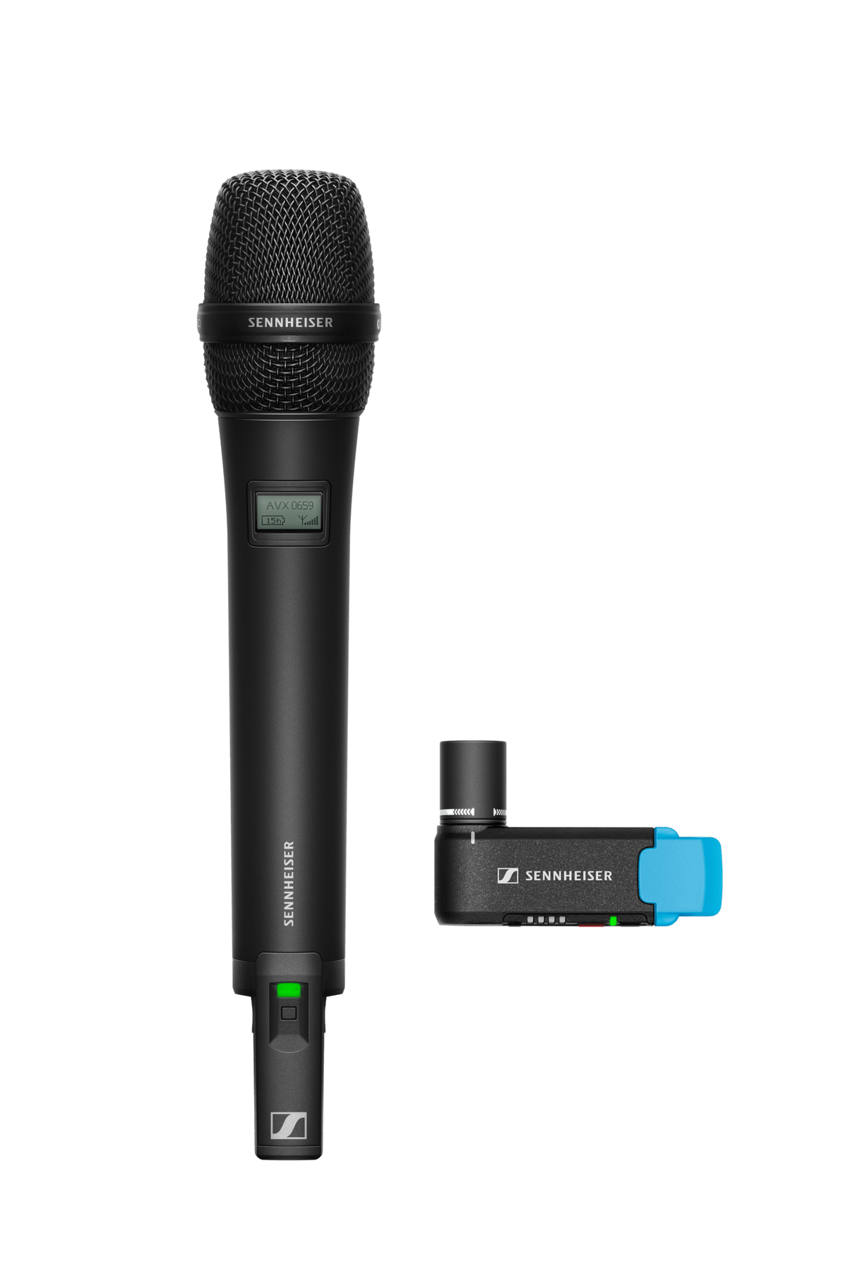 Sennheiser AVX-835 SET-4-US Digital Camera-Mount Wireless Cardioid Handheld Microphone System (1.9 GHz)