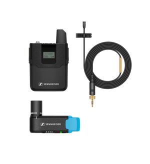 Sennheiser AVX-MKE2 SET-4-US SET Digital Camera-Mount Wireless Omni Lavalier Microphone System (1.9 GHz)