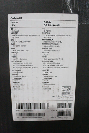 Acer Chromebase CA24V-CT Celeron 4GB 16GB 23.8" All in One Computer