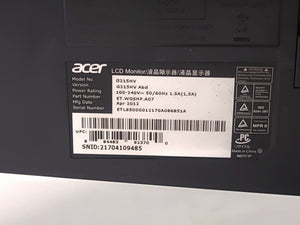 Acer G215HV LCD Monitor w/Stand