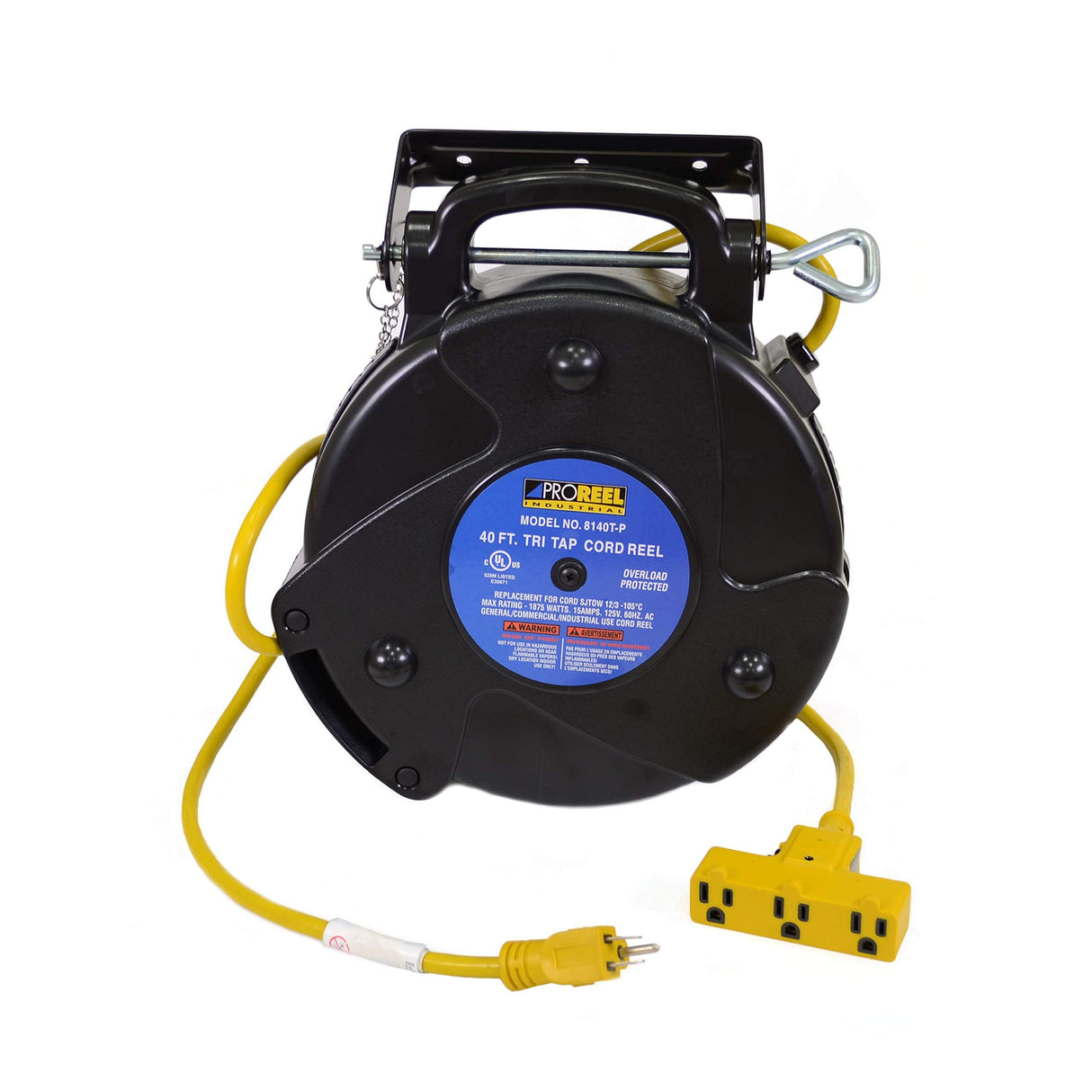 Alert ProReel 40' Heavy-Duty Retractable Extension Cord Reel
