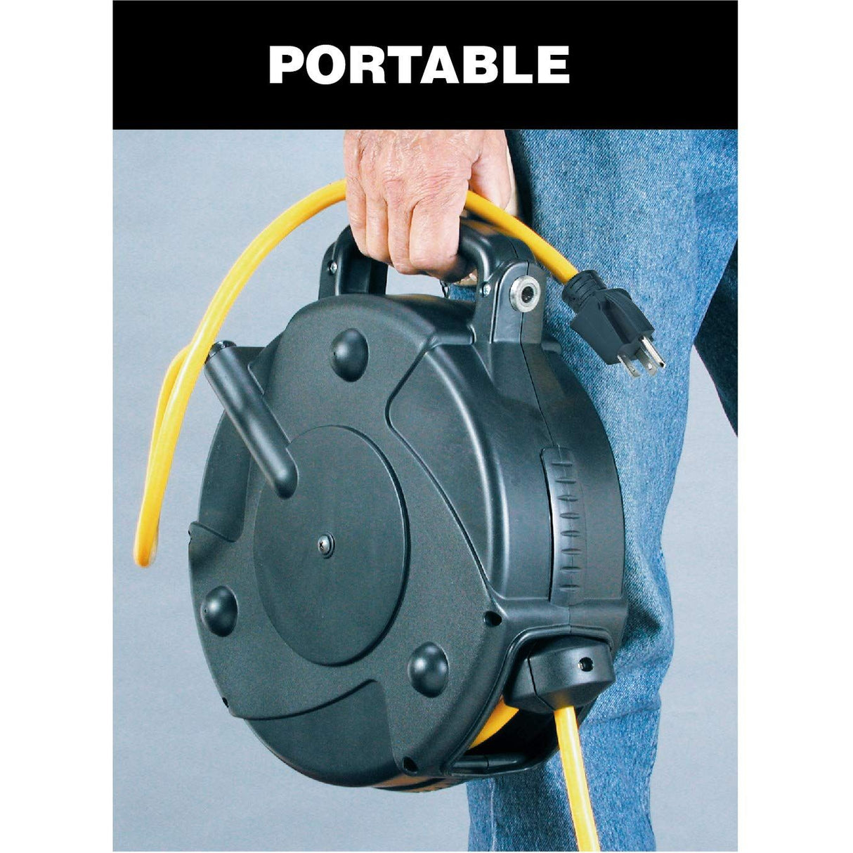Alert ProReel 40' Heavy-Duty Retractable Extension Cord Reel