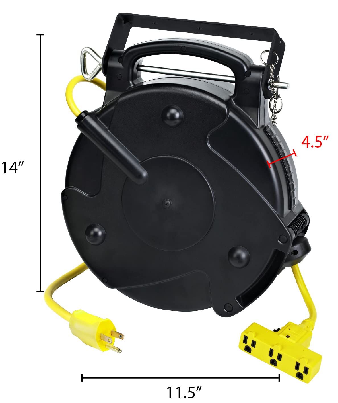 Alert ProReel 40' Heavy-Duty Retractable Extension Cord Reel