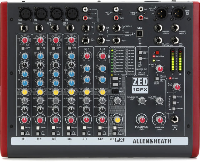 Allen & Heath ZED-10 FX 10-channel Mixer