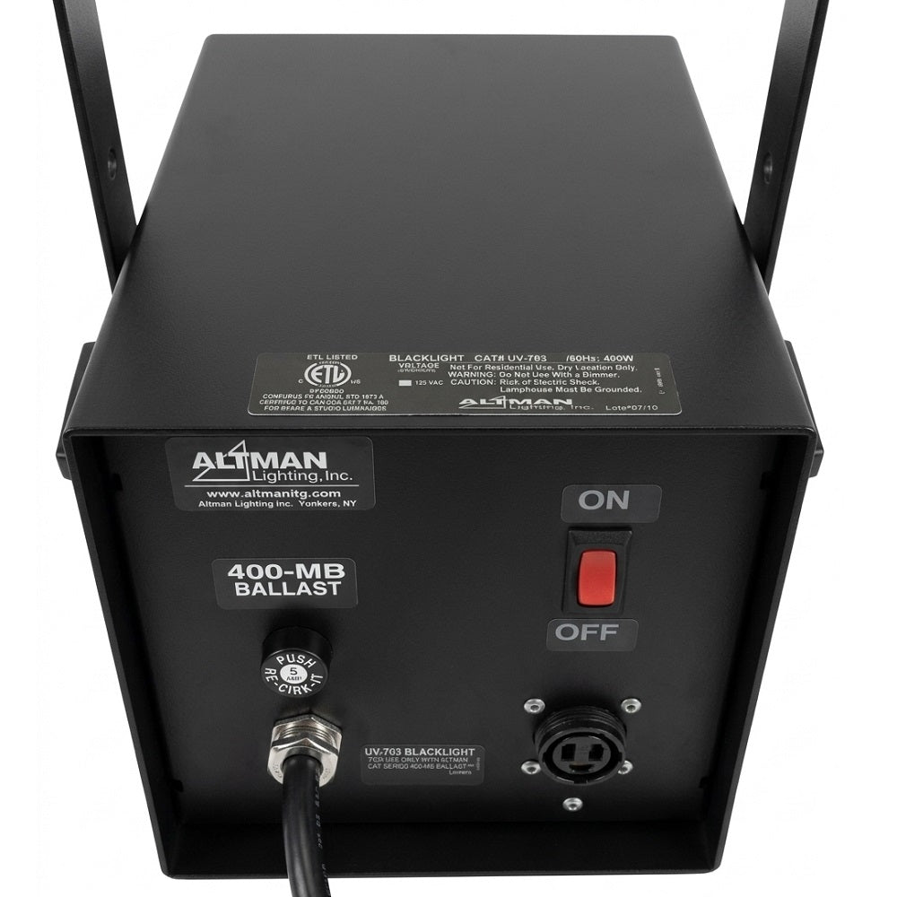 Altman UV-703 Compact High Output Blacklight Fresnel UV Wash Lights