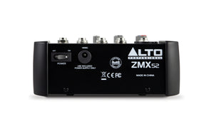 Alto Professional ZMX52 Studio Quality 5 Channel Compact Audio Mixing Desk
