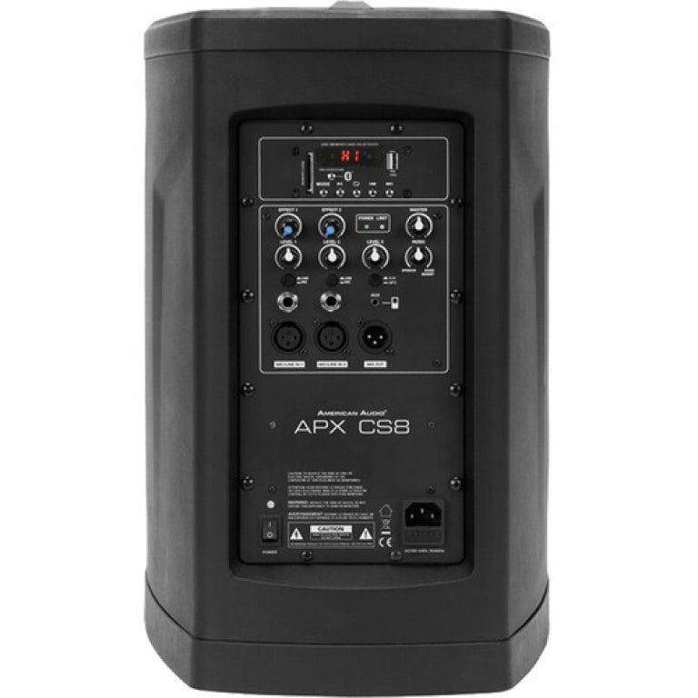 American Audio APX800 APX CS8 Powered Column PA System Mixer and Bluetooth