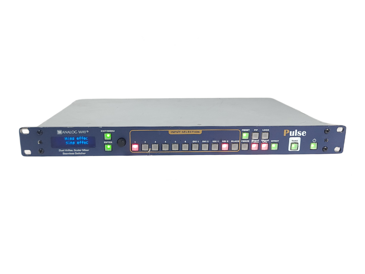 Analog Way PLS-300 Pulse Dual Scaler Hi-Resolution Mixer Seamless Switcher