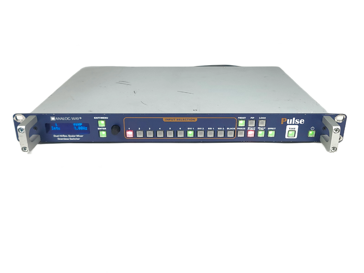 Analog Way PLS-300 Pulse Dual Scaler Hi-Resolution Mixer Seamless Switcher
