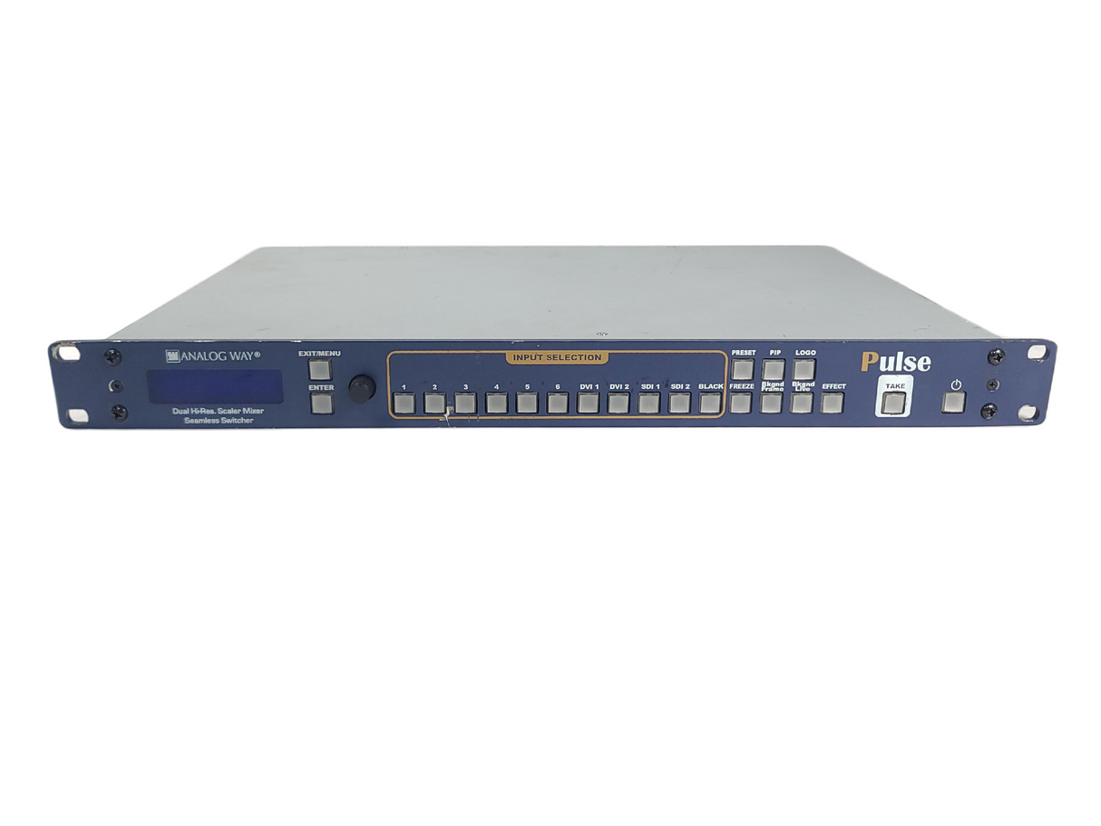 Analog Way PLS-300 Pulse Dual Scaler Hi-Resolution Mixer Seamless Switcher
