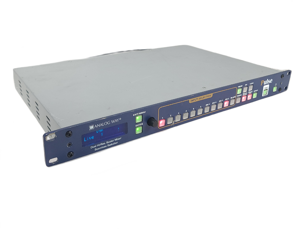 Analog Way PLS-300 Pulse Dual Scaler Hi-Resolution Mixer Seamless Switcher