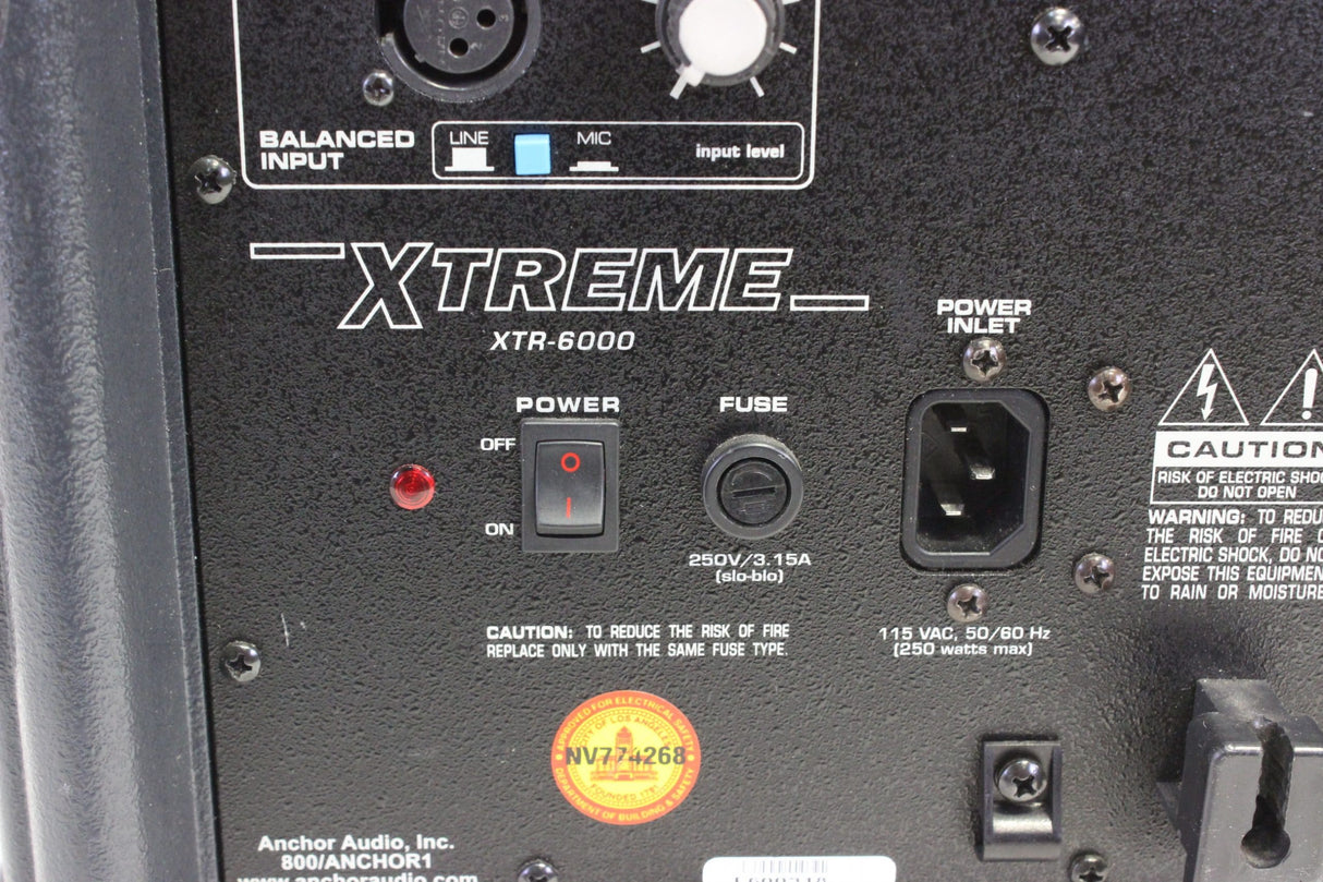 Anchor ExtremeXTR-6000 Anchor Audio XTR-6000 Xtreme Sound System