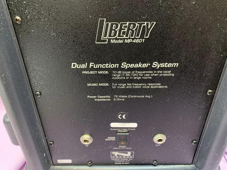 Anchor LibertyMP-4601 MPA-4600 Dual Function Speaker System