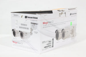 Arecont Vision AV1225PMIR-S MegaView 2 Series 1.2MP Indoor/Outdoor Weatherproof IR Day/Night Bullet IP Camera with 3 to 9mm Wide Angle Varifocal Lens